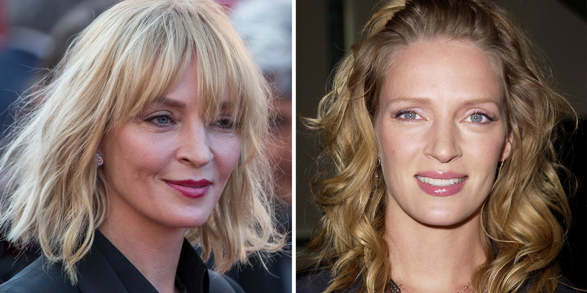 Uma Thurman früher heute