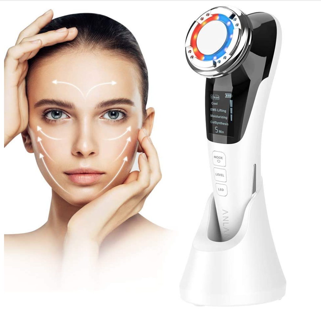 Kosmetisches Ultraschallgerät für Körper und Gesicht von ANLAN, über Amazon ca. 40 Euro
