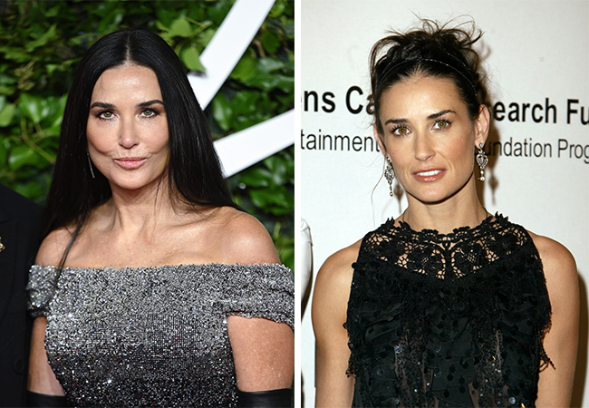 Demi Moore früher und heute