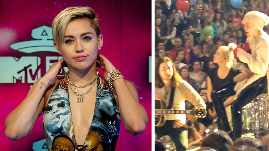 Miley Cyrus: Gefühlsausbruch auf der Bühne