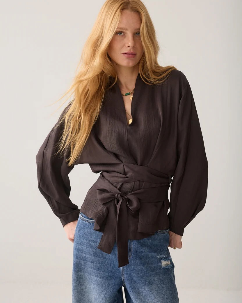 Wickelbluse