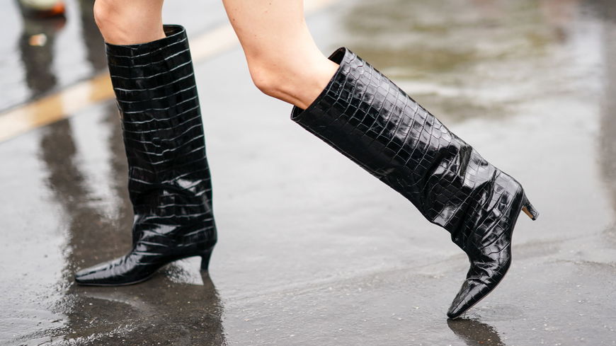 Stiefel-Trend: In Modellen in Kroko-Optik geht es stilvoll durch die Saison