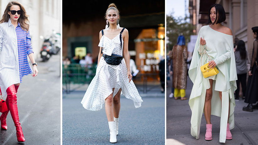 Kleider mit asymmetrischen Schnitten: Diese Modelle schummeln euch schlanker