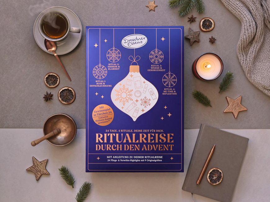Gewinnt 4x1 Adventskalender "Ritualreise durch den Advent" von Dresdner Essenz